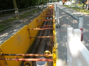 Fernwärmebaustelle Franz-Liszt- Straße 08/2020