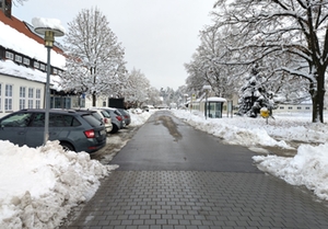 Geräumte Straße