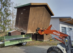 Verladen Holzbuden